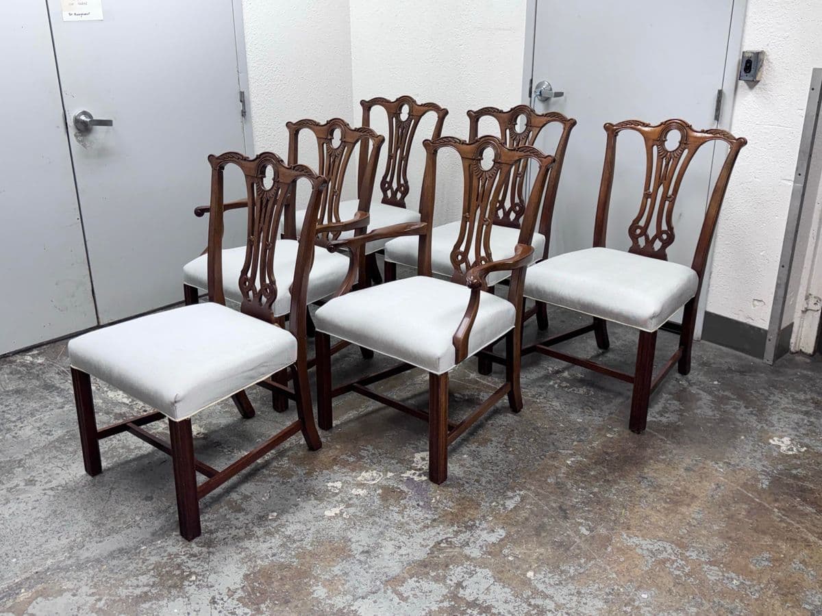 Vintage Duncan Phyfe Dining Chairs, Set of Six - Thumbnail 3
