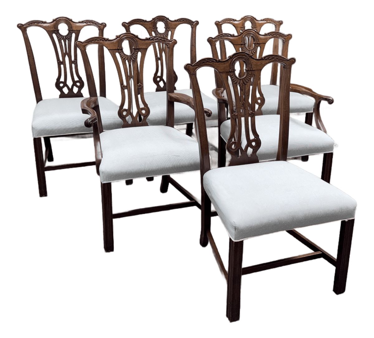 Vintage Duncan Phyfe Dining Chairs, Set of Six - Thumbnail 2