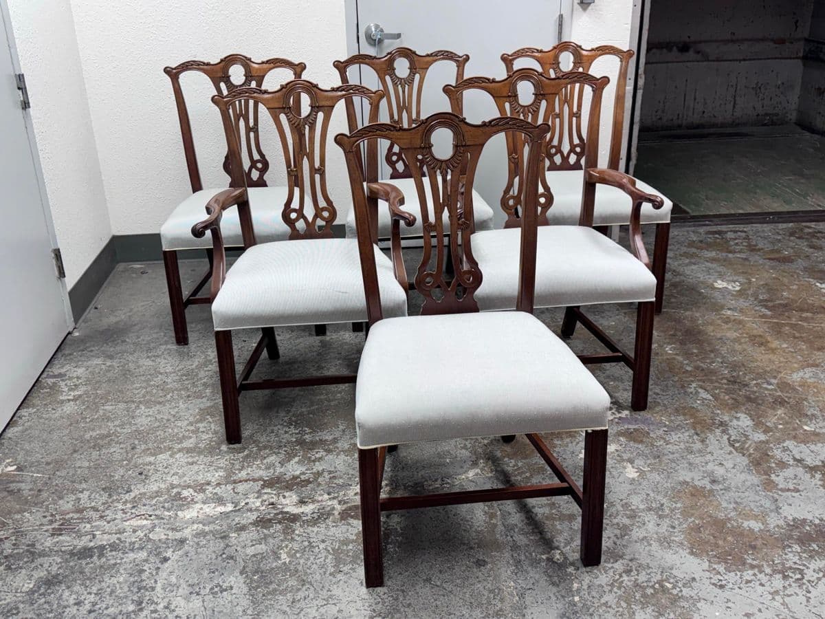 Vintage Duncan Phyfe Dining Chairs, Set of Six - Thumbnail 6