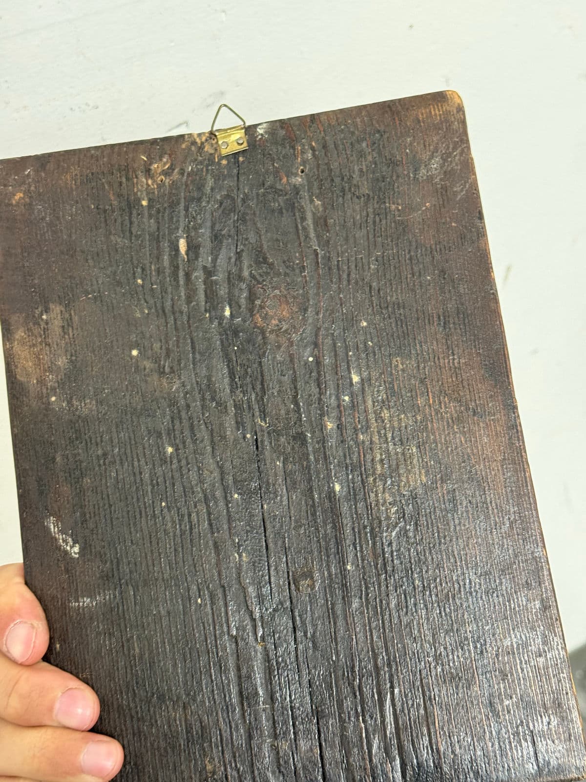 Greek Orthodox Painted Saint George the Wonder Worker on Wood, Signed - Thumbnail 4