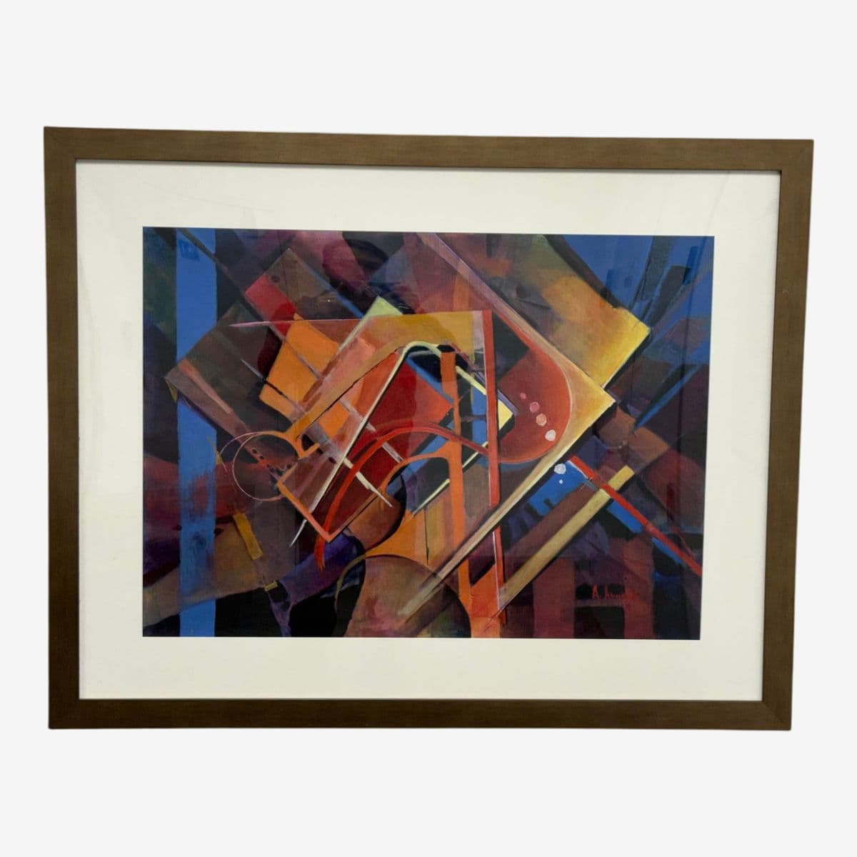 Ann Arnold "Abstractly So" Abstract Painting, Framed - Image 1