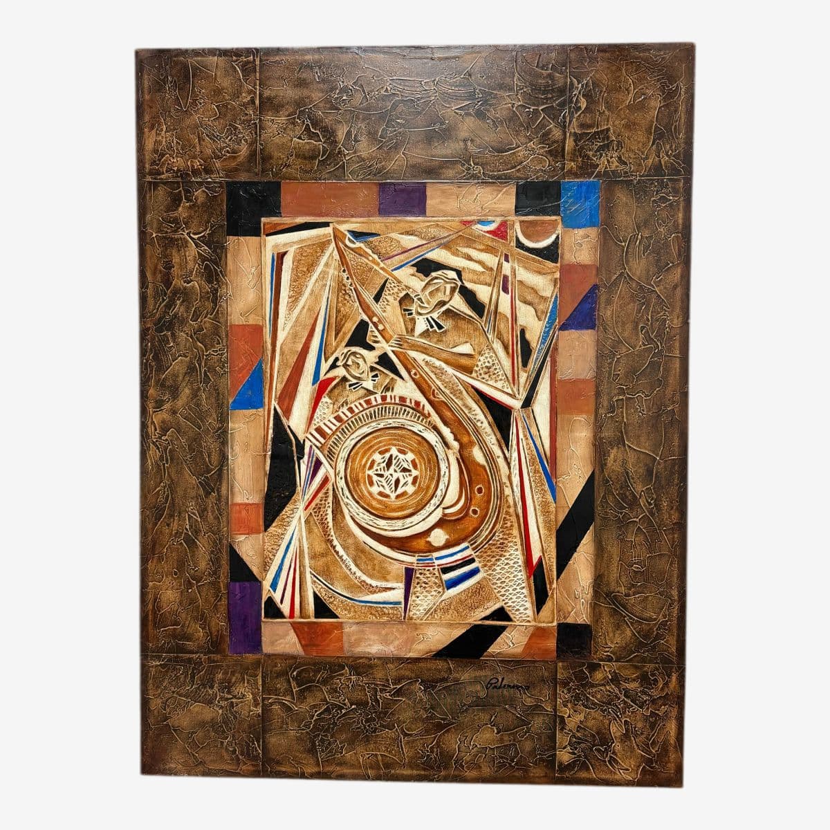 Circa 2003 Joseph Palermo "The Jazz Player" Original Artwork - Image 1