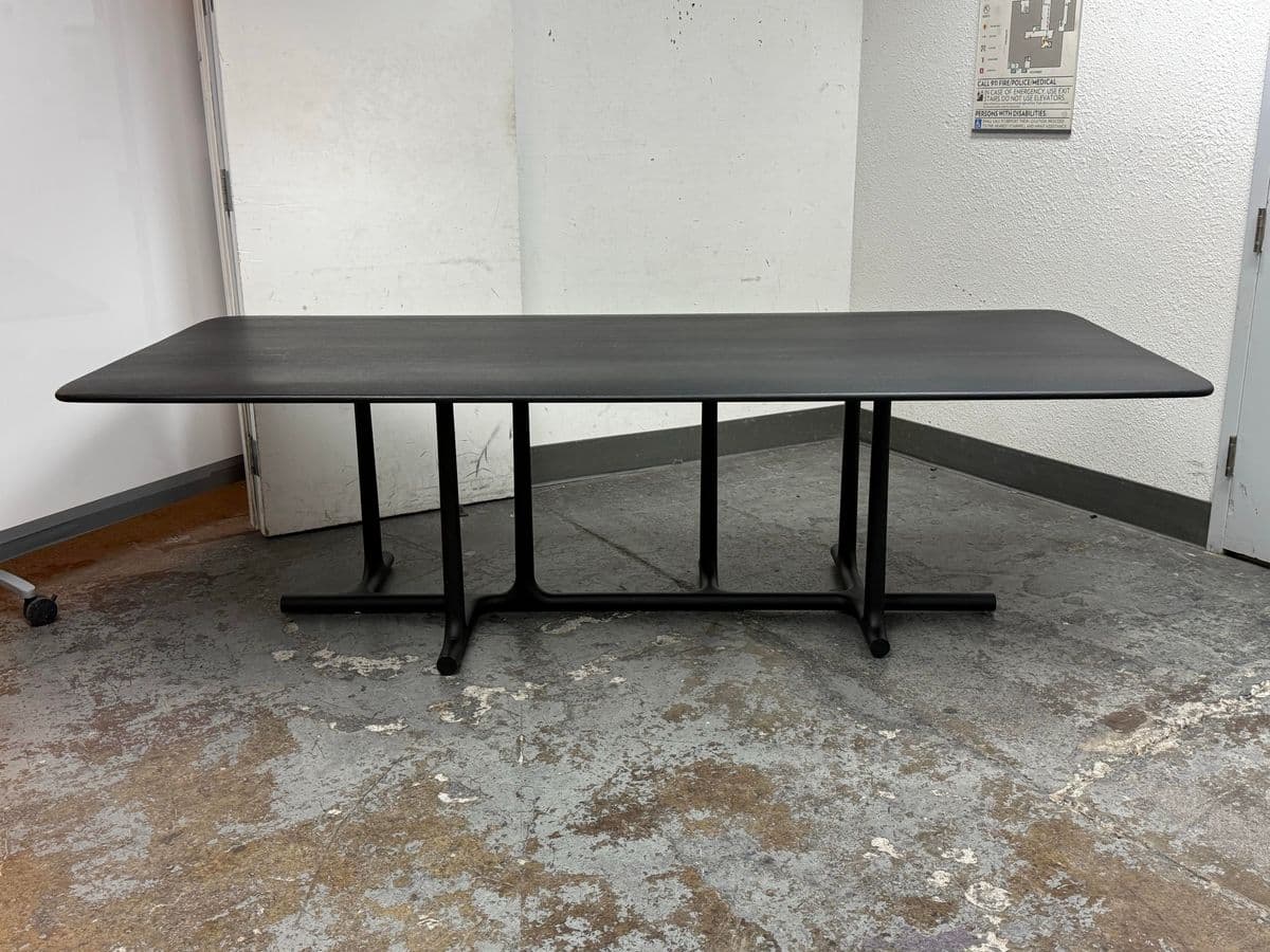 Christophe Delcourt Tye Dining Table, Black Oak - Thumbnail 4