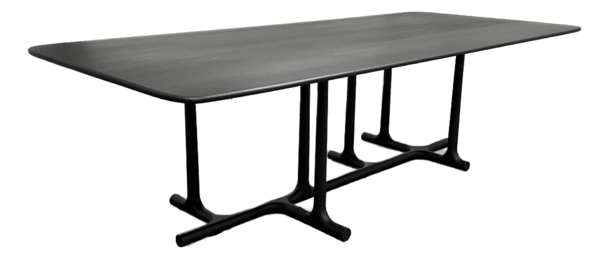 Christophe Delcourt Tye Dining Table, Black Oak - Thumbnail 2