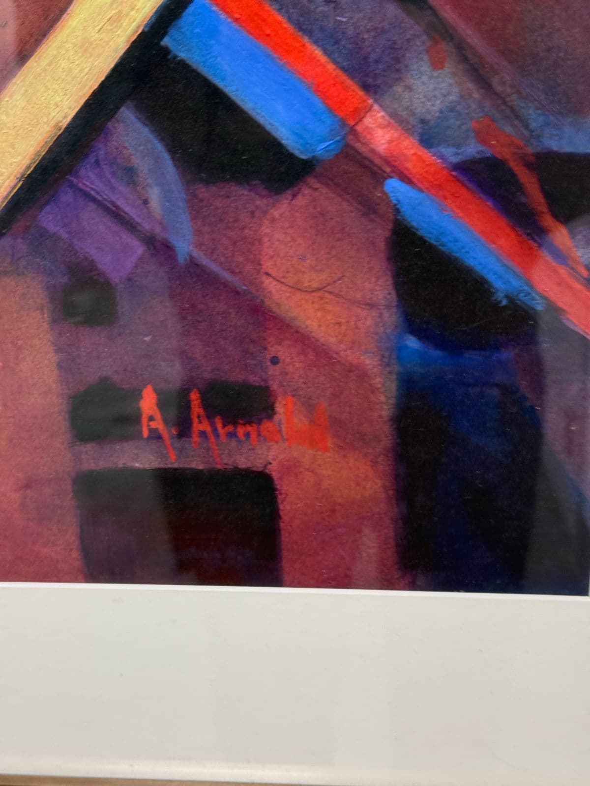 Ann Arnold "Abstractly So" Abstract Painting, Framed - Thumbnail 9