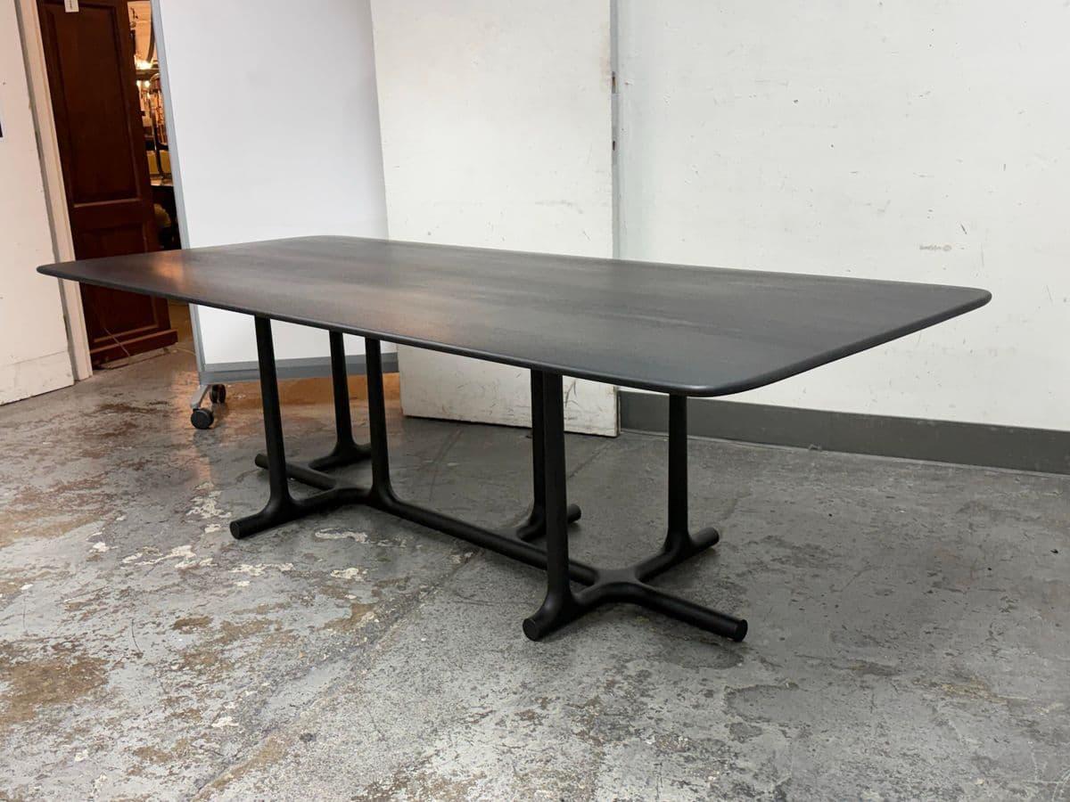 Christophe Delcourt Tye Dining Table, Black Oak - Thumbnail 3
