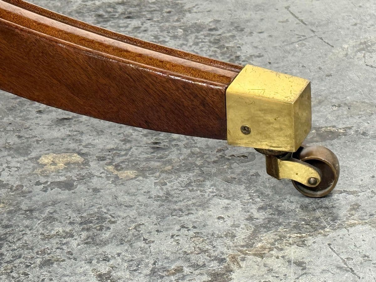 Georgian Satinwood + Mahogany Double Pedestal Dining Table - Thumbnail 11