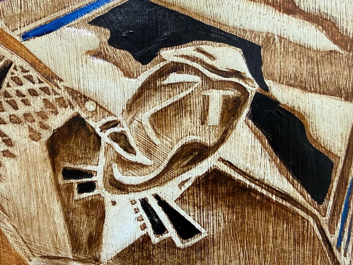 Circa 2003 Joseph Palermo "The Jazz Player" Original Artwork - Thumbnail 9