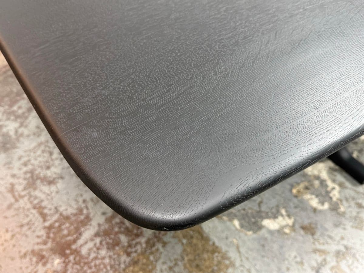 Christophe Delcourt Tye Dining Table, Black Oak - Thumbnail 8