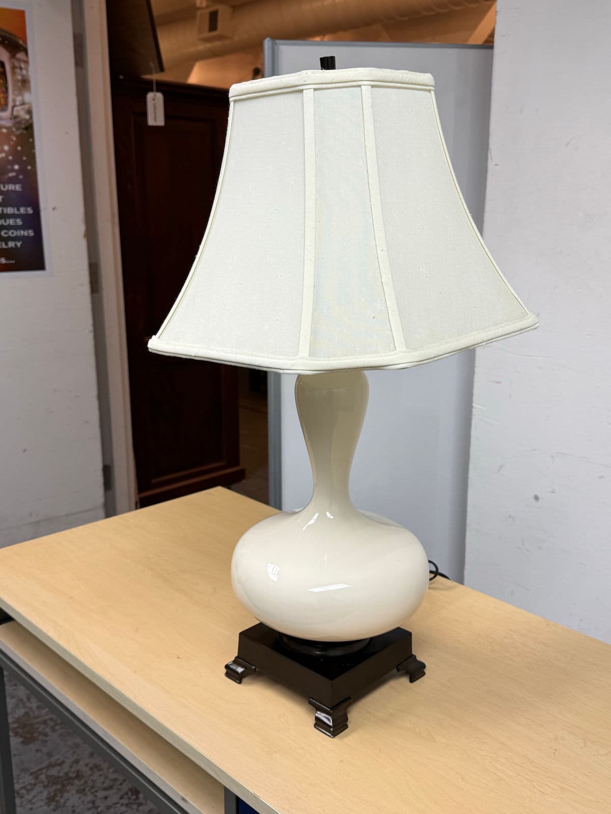 Off White Aladdin Table Lamp - Thumbnail 4