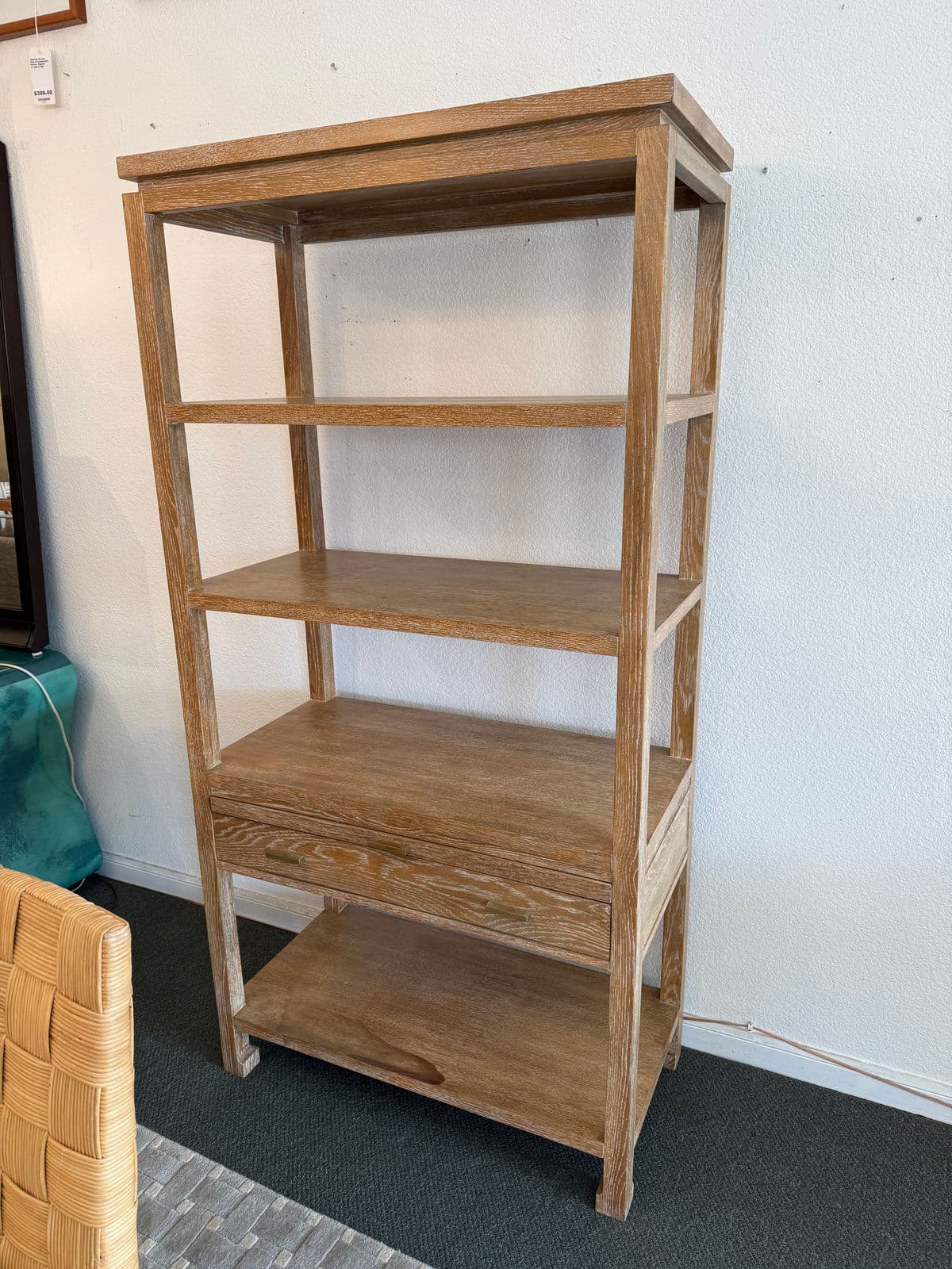 Serena & Lily Reese Bookcase + Pullout Shelf - Thumbnail 4