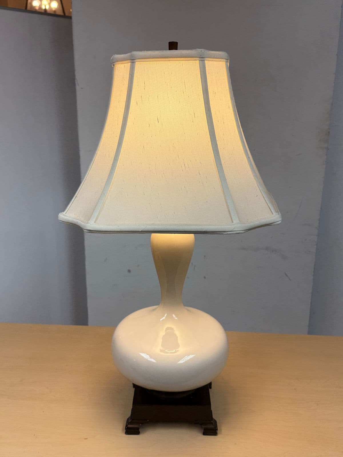 Off White Aladdin Table Lamp - Thumbnail 3