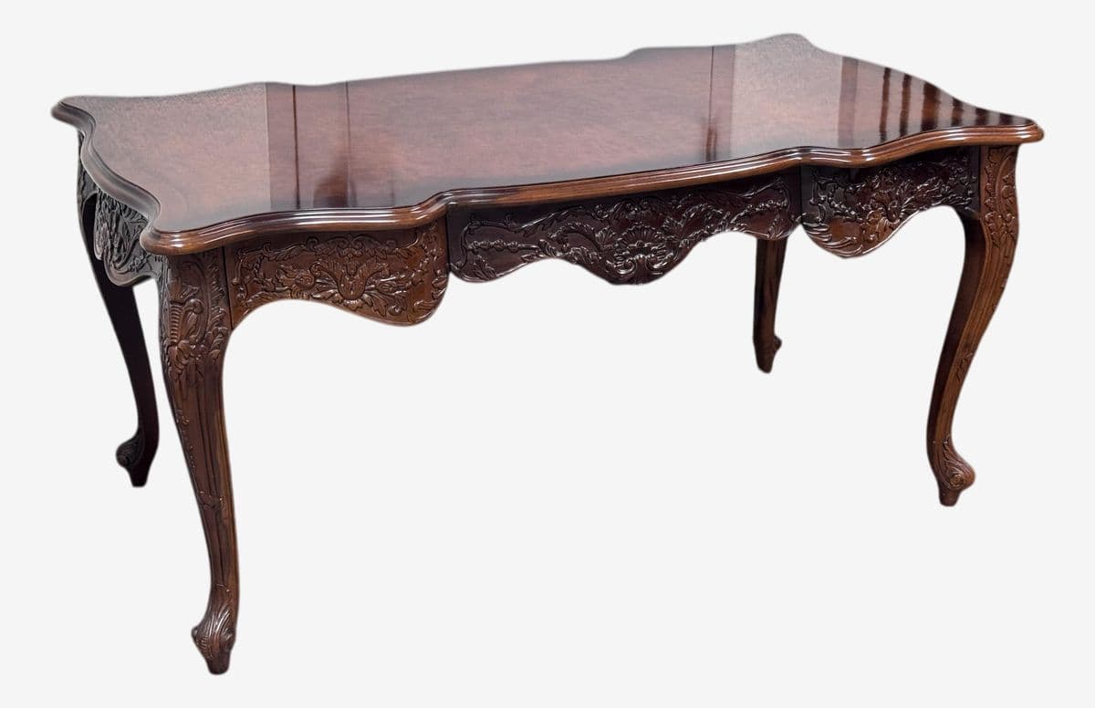 Vintage Renaissance Revival Rococo Style Desk - Image 1
