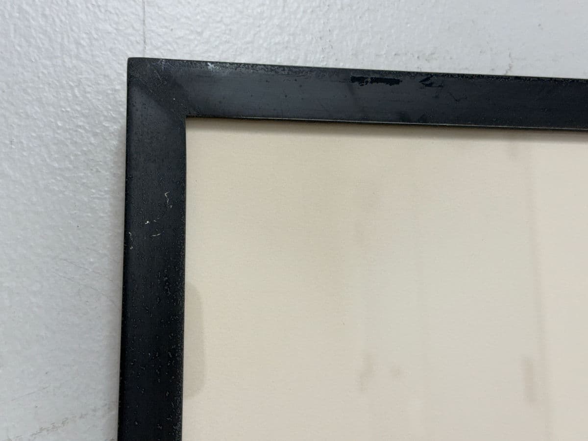 Miniature Volga Etching in Thick Off White Matte, Metal Framed - Thumbnail 5