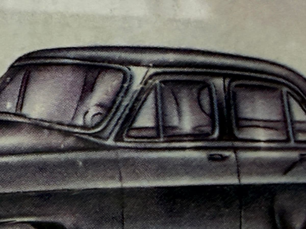 Miniature Volga Etching in Thick Off White Matte, Metal Framed - Thumbnail 10