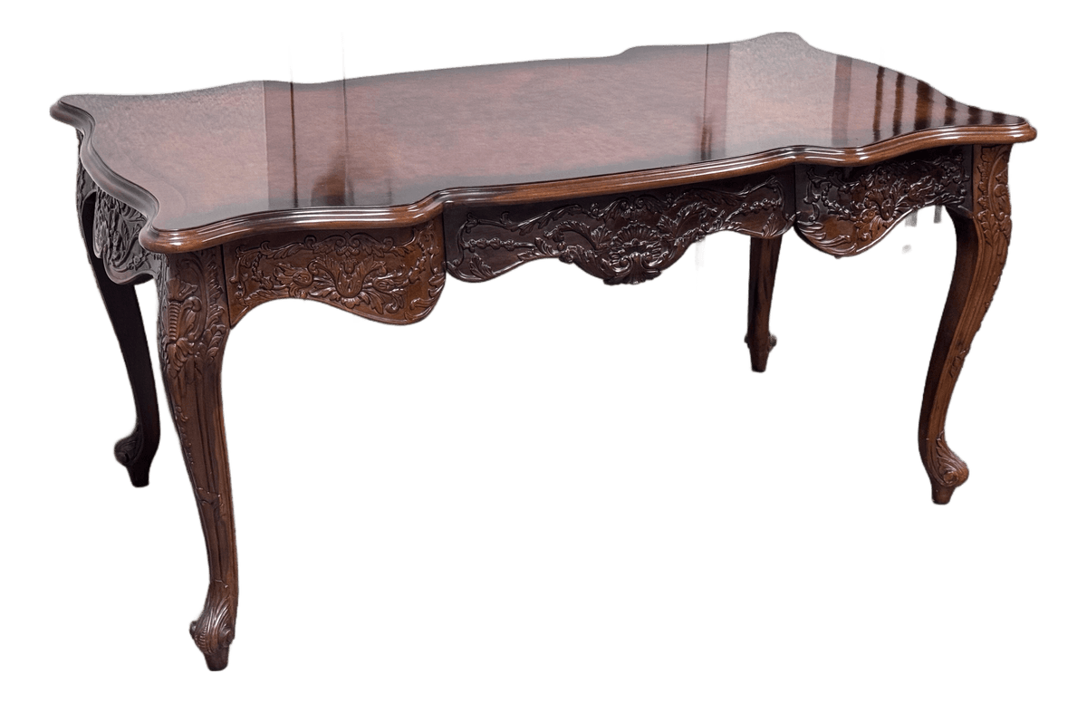 Vintage Renaissance Revival Rococo Style Desk - Thumbnail 2