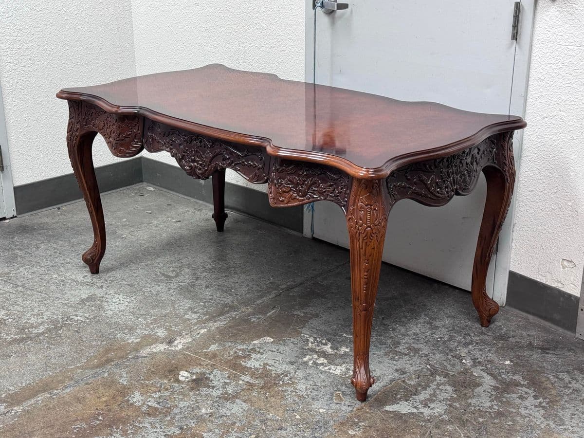 Vintage Renaissance Revival Rococo Style Desk - Thumbnail 3