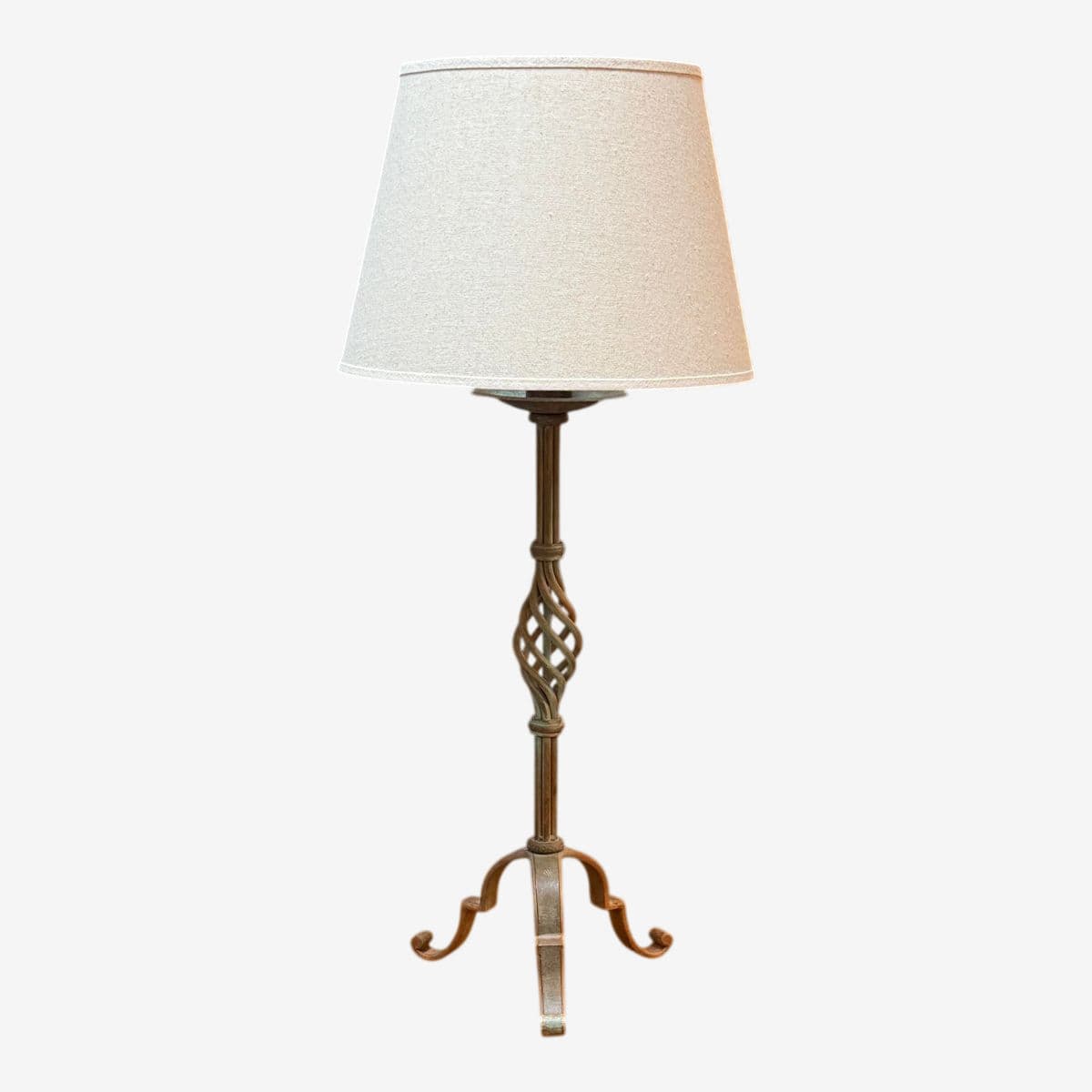 Sunrise Home Spanish Revival Aged Brass Patina Table Lamp - Image 1