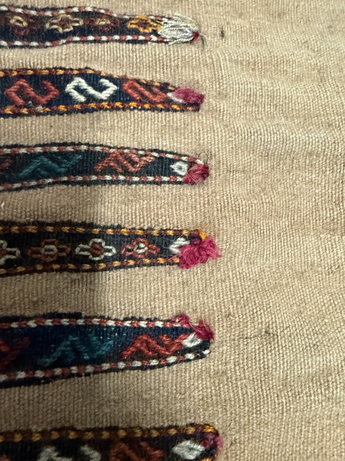 2ft 8in × 7ft 8in Iranian Sumak Kilim Runner - Thumbnail 8