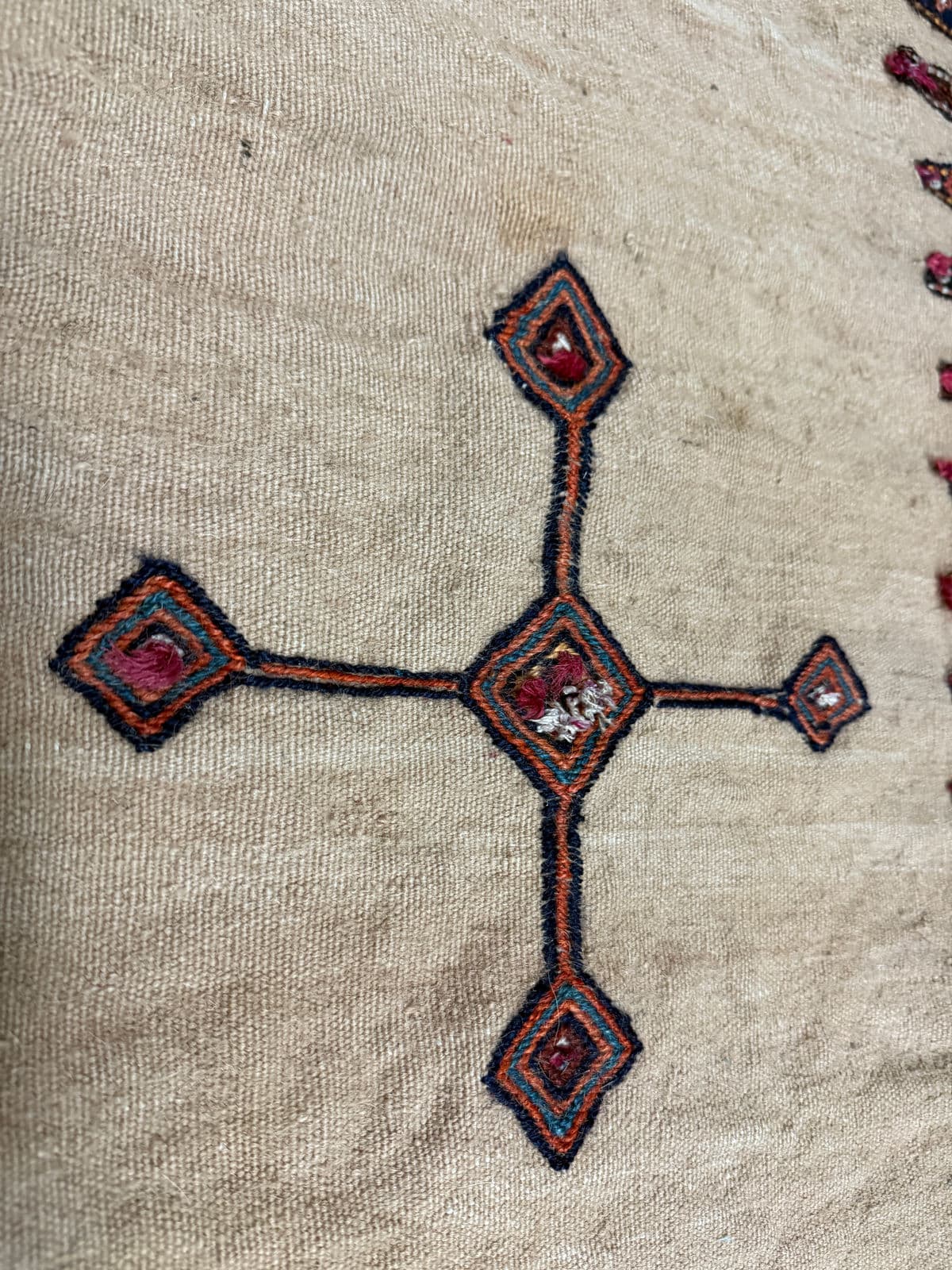 2ft 8in × 7ft 8in Iranian Sumak Kilim Runner - Thumbnail 11