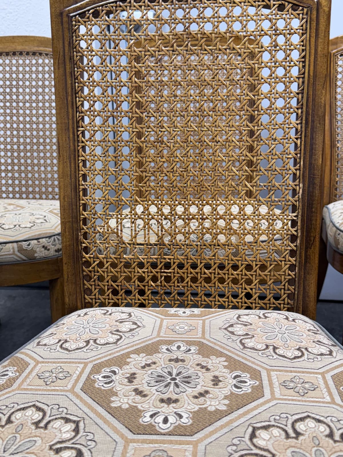 Drexel Heritage Accolade Collection Cane Back Dining Side Chairs, Set of Four - Thumbnail 6