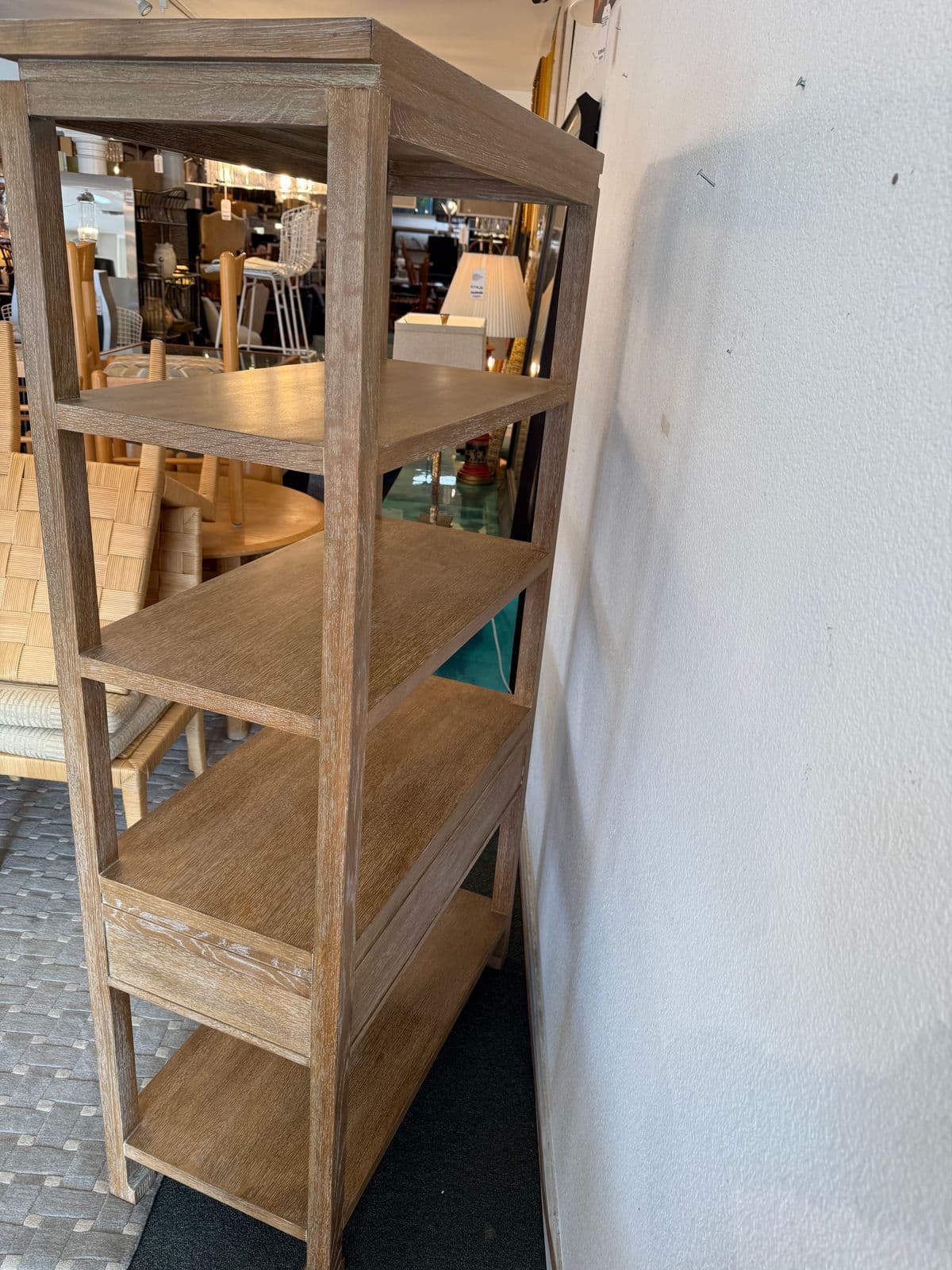 Serena & Lily Reese Bookcase + Pullout Shelf - Thumbnail 9