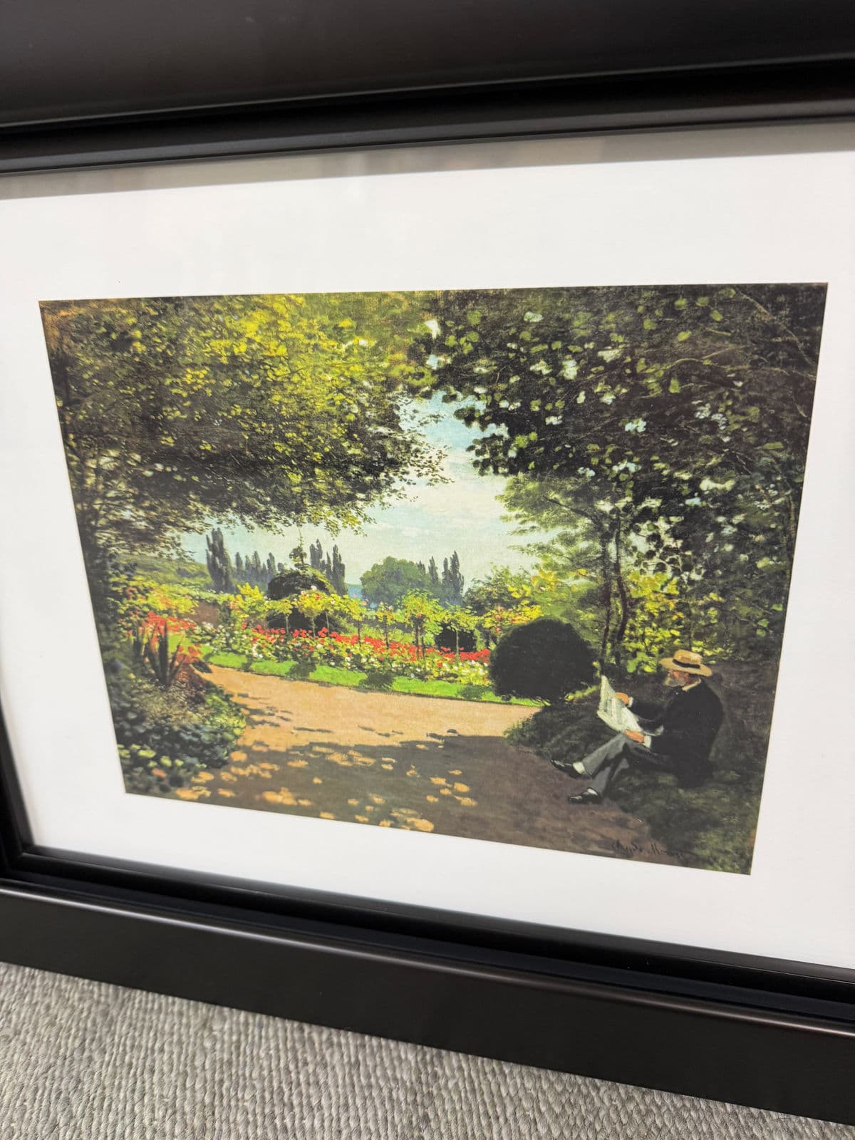 Claude Monet "Adolph in Garden" + "The Magpie" Reproduction Prints, Set of Two - Thumbnail 6