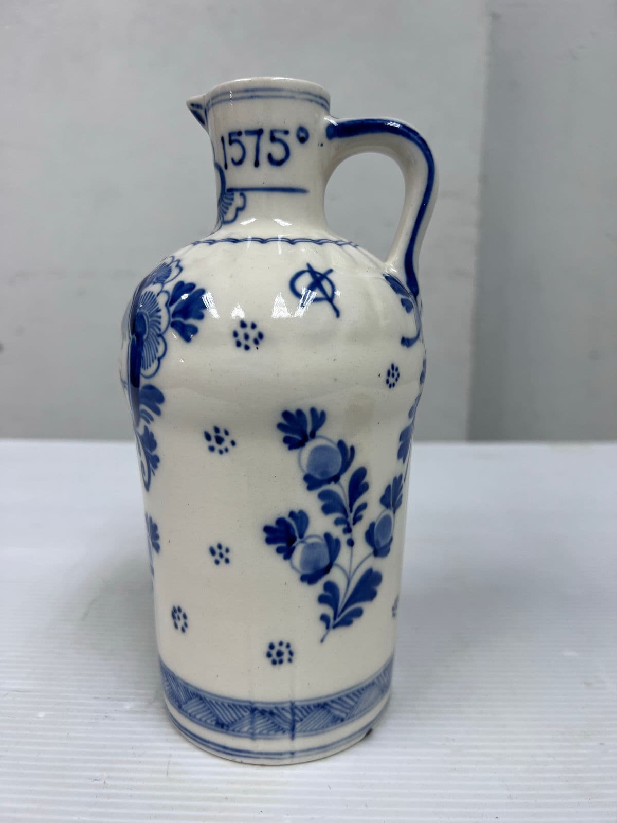 Vintage Ervin Lucas Bols Delft Blue Decanter Jug - Thumbnail 4
