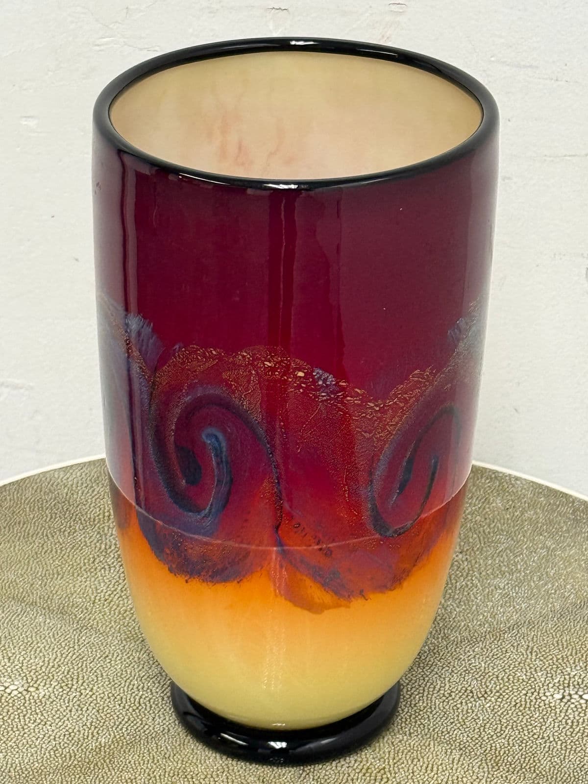 Nicholas Cash Nourot Hand-Blown Art Glass Vase - Thumbnail 5