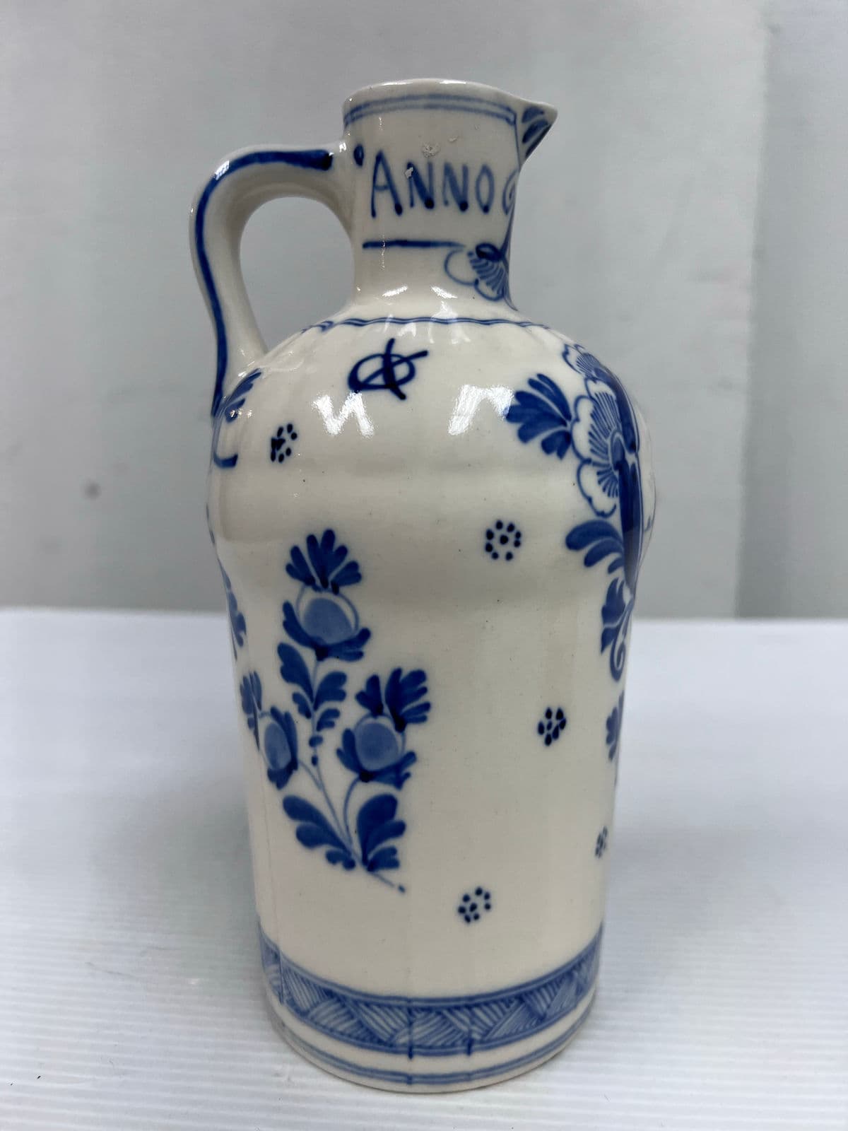 Vintage Ervin Lucas Bols Delft Blue Decanter Jug - Thumbnail 5