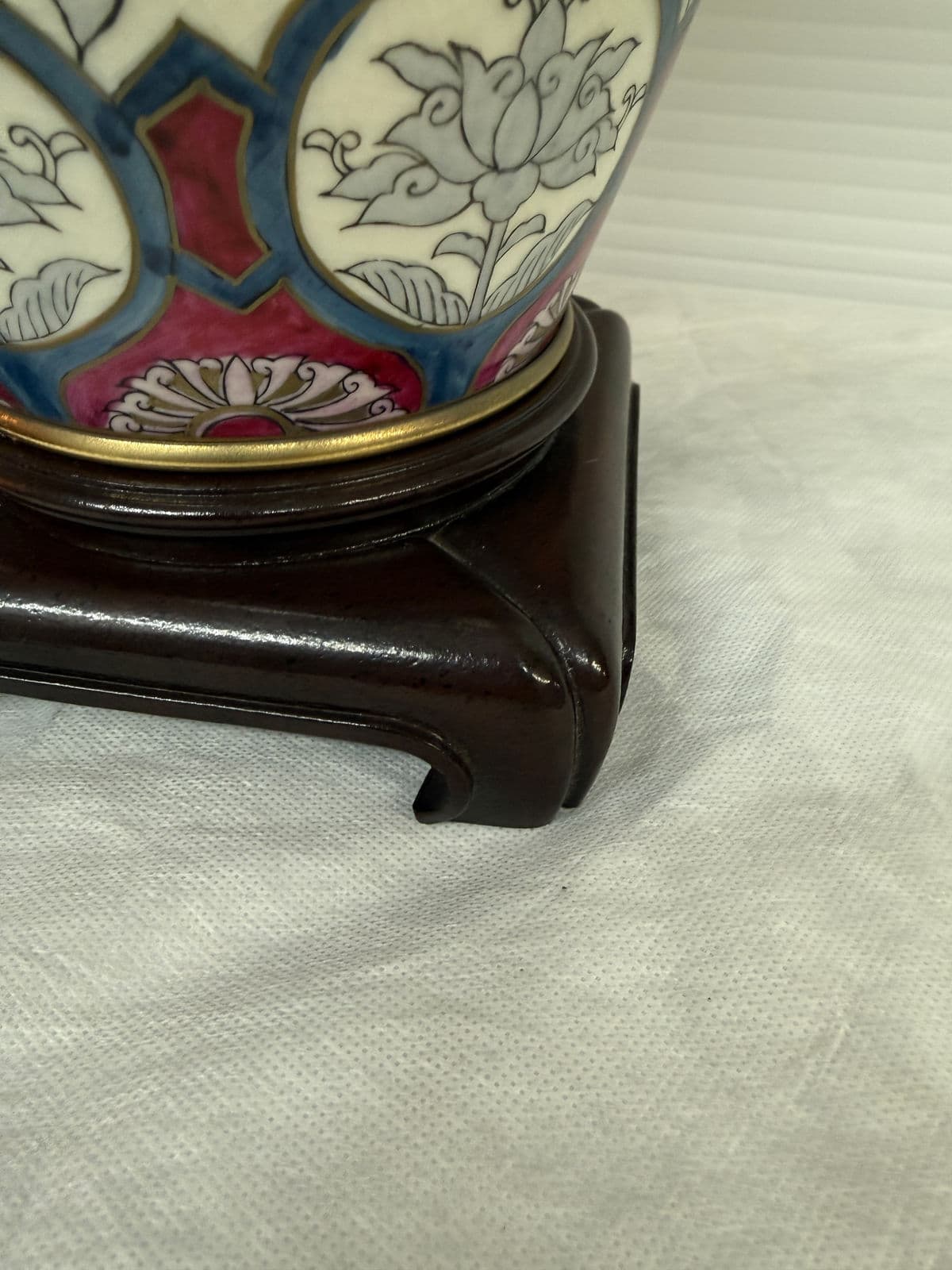 Ethan Allen Chinoiserie Ceramic Table Lamp - Thumbnail 10