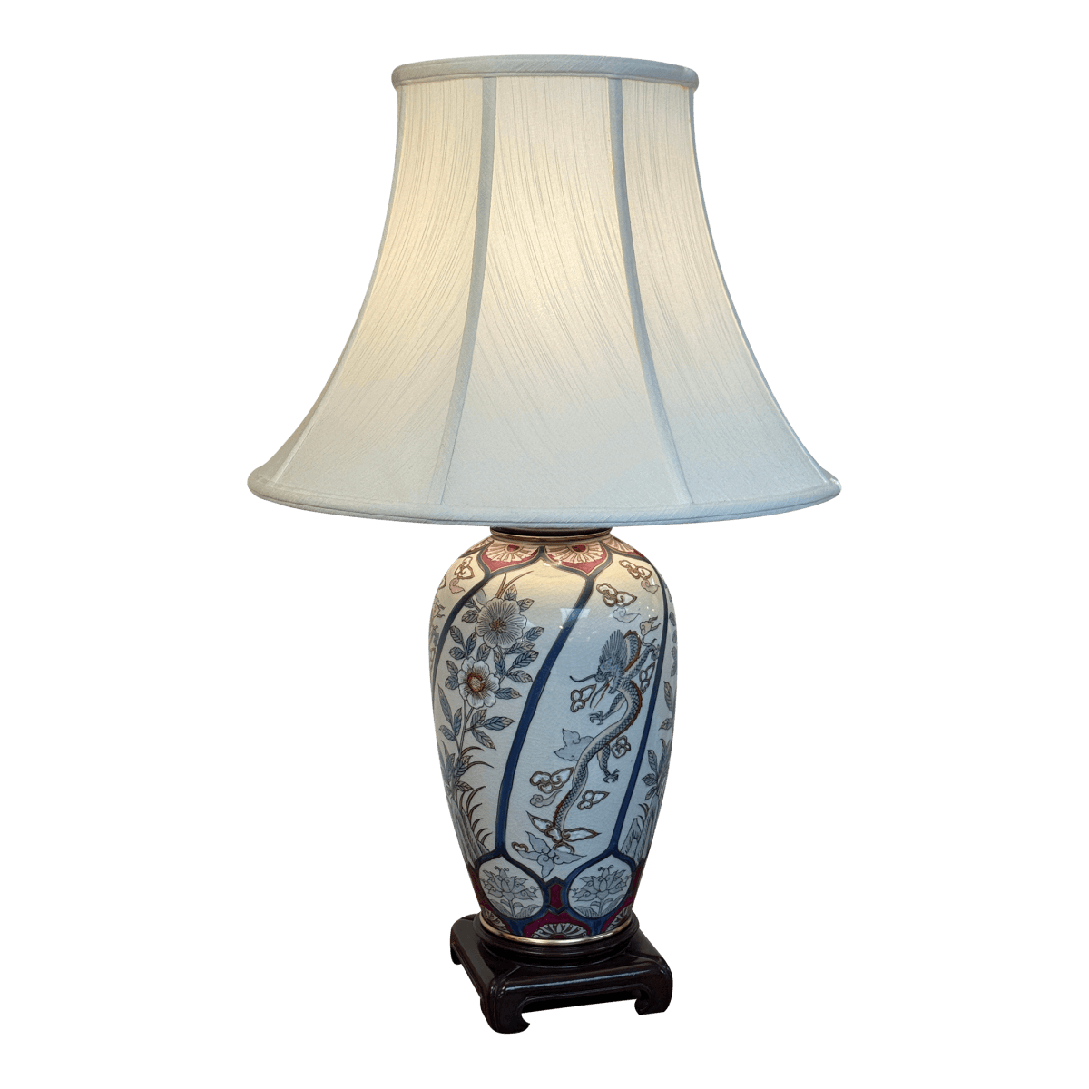 Ethan Allen Chinoiserie Ceramic Table Lamp - Thumbnail 2