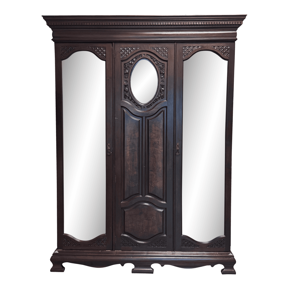 Antique Modular Double Mirror Wardrobe - Thumbnail 2