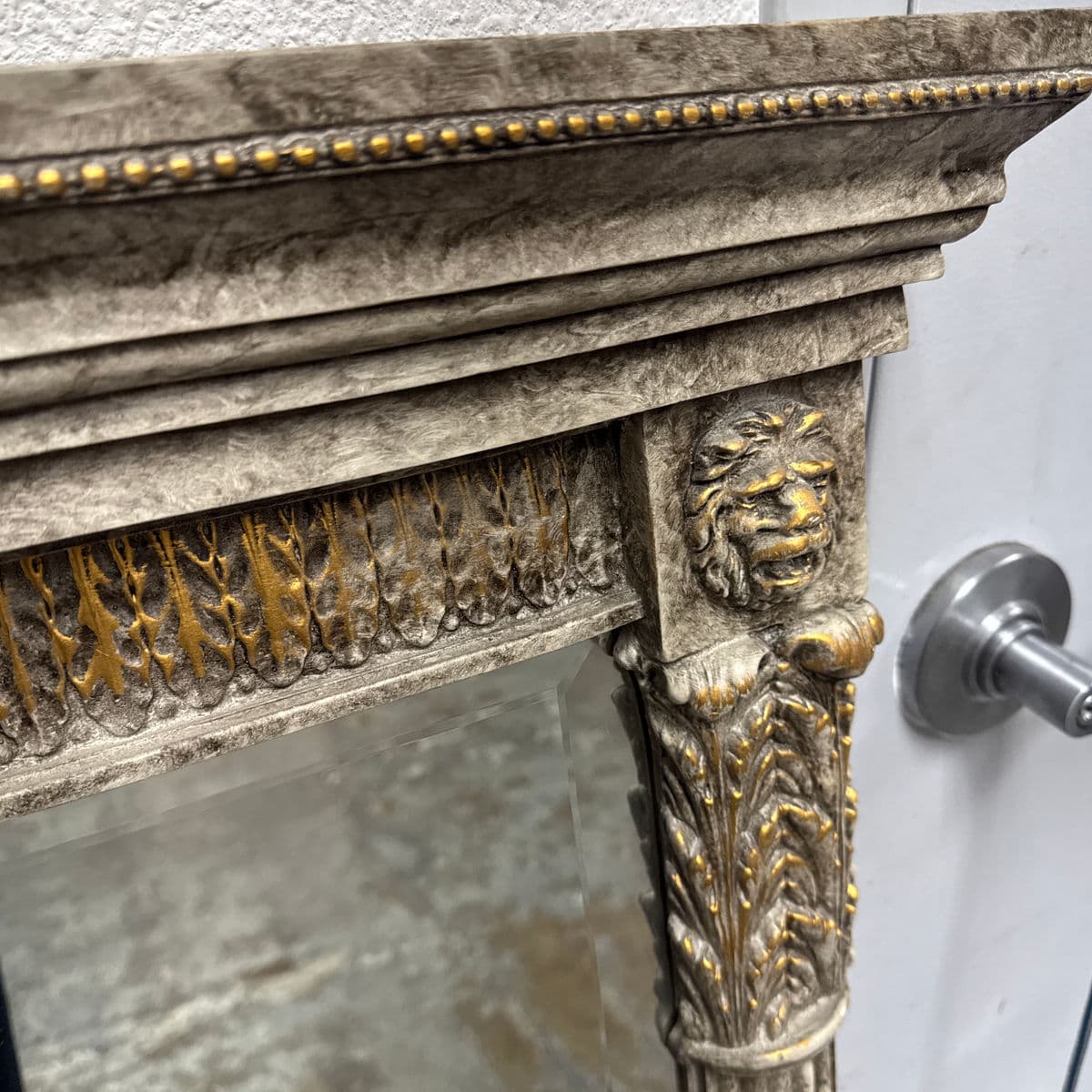 Circa 1990's Alden Furniture Neoclassical-Style Carved Wood Mirror - Thumbnail 13