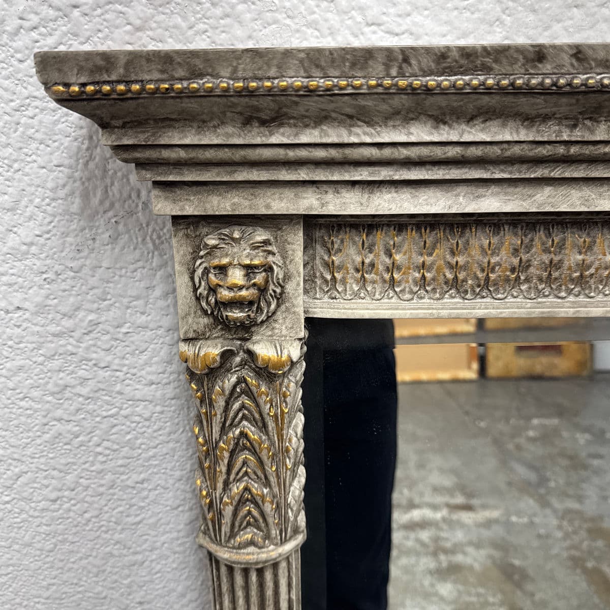 Circa 1990's Alden Furniture Neoclassical-Style Carved Wood Mirror - Thumbnail 12