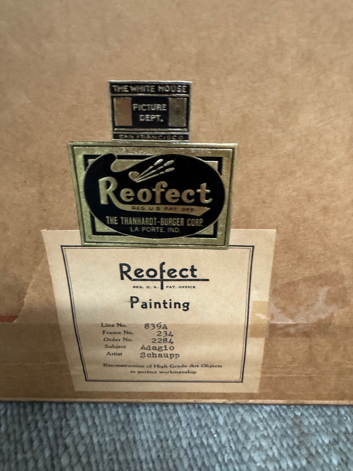 Richard Schaupp "The Adagio" Reproduction Painting, Framed - Thumbnail 7