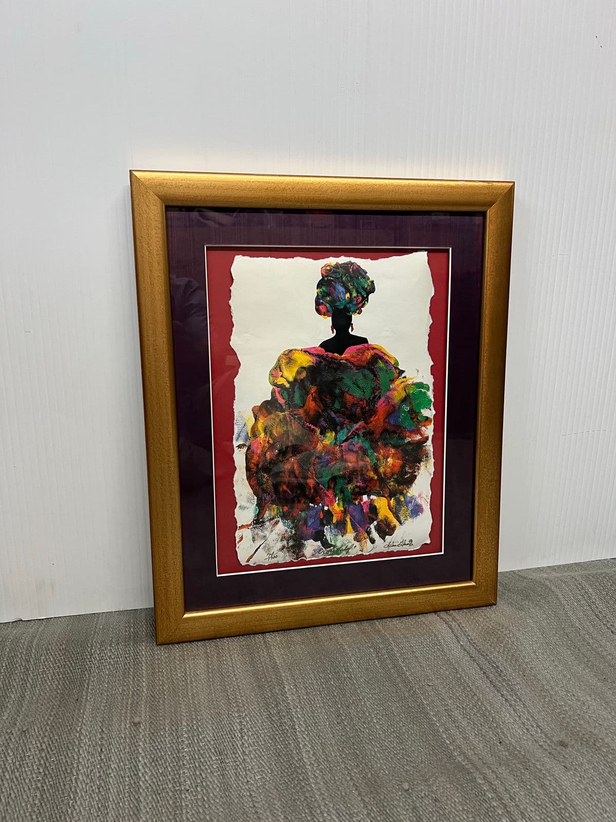 Selma Joyce Glass "Exotic Lady" Limited Edition Print Edition 74 of 1700, Signed - Thumbnail 3