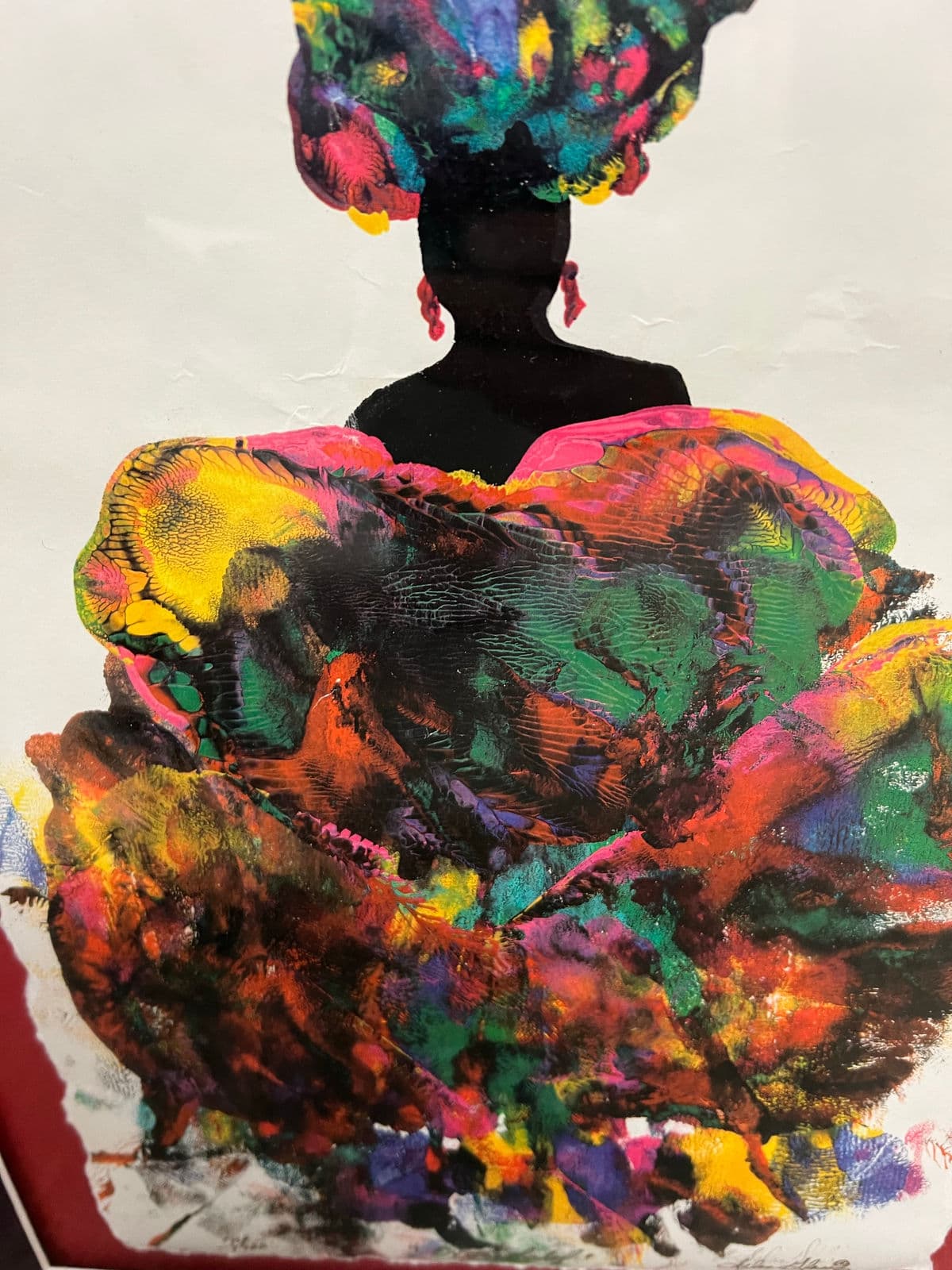 Selma Joyce Glass "Exotic Lady" Limited Edition Print Edition 74 of 1700, Signed - Thumbnail 11