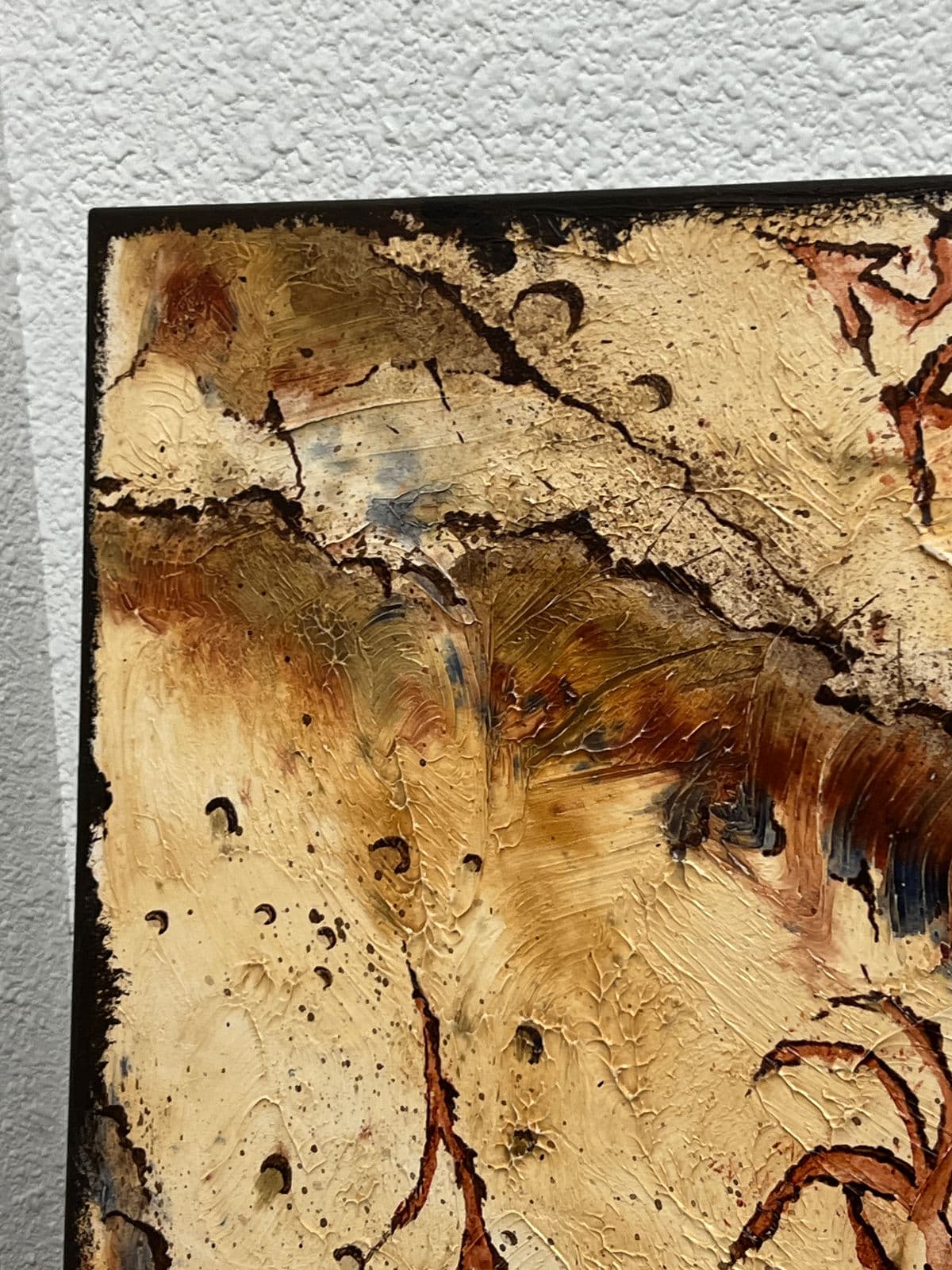 Circa 2002 Stephen K. McCullough. “Bird Headed Shamans” Original Acrylic Indian Painting - Thumbnail 6