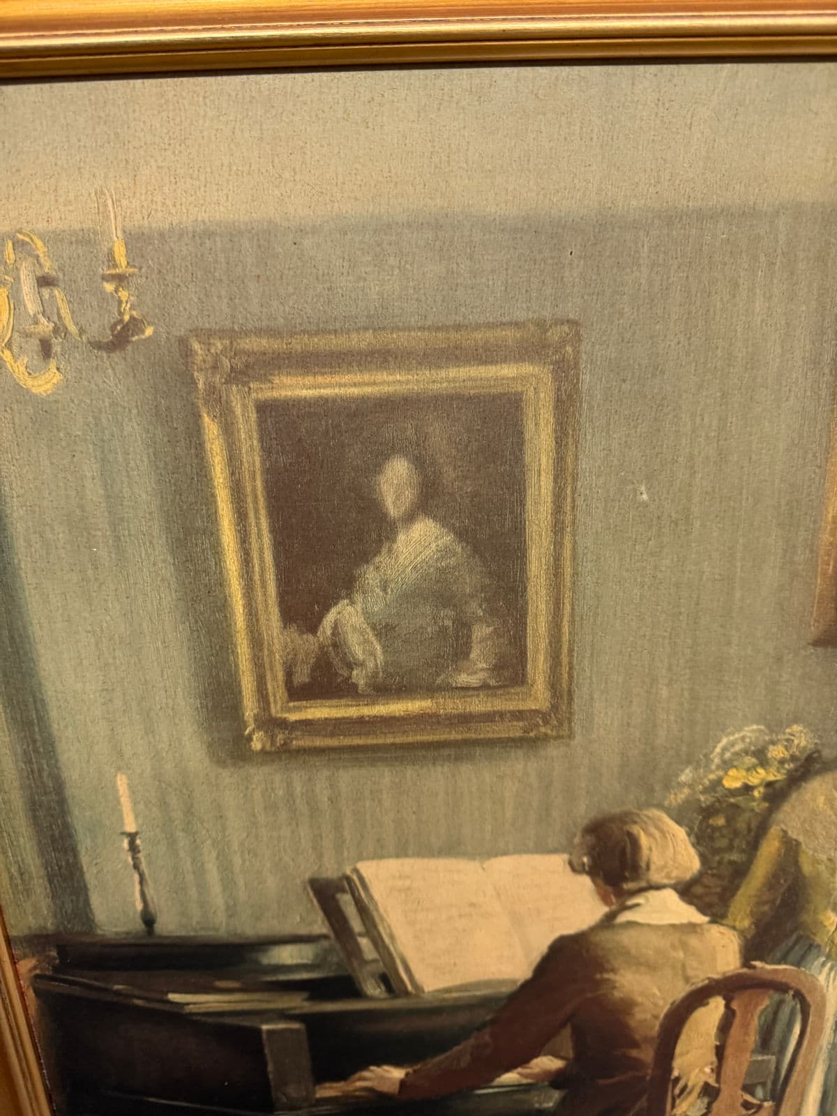 Richard Schaupp "The Adagio" Reproduction Painting, Framed - Thumbnail 13