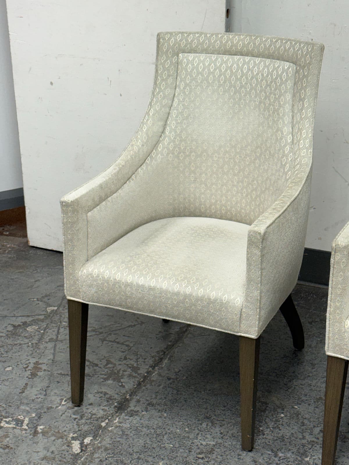 Custom Design Slope Arm Chairs, Pair - Thumbnail 5