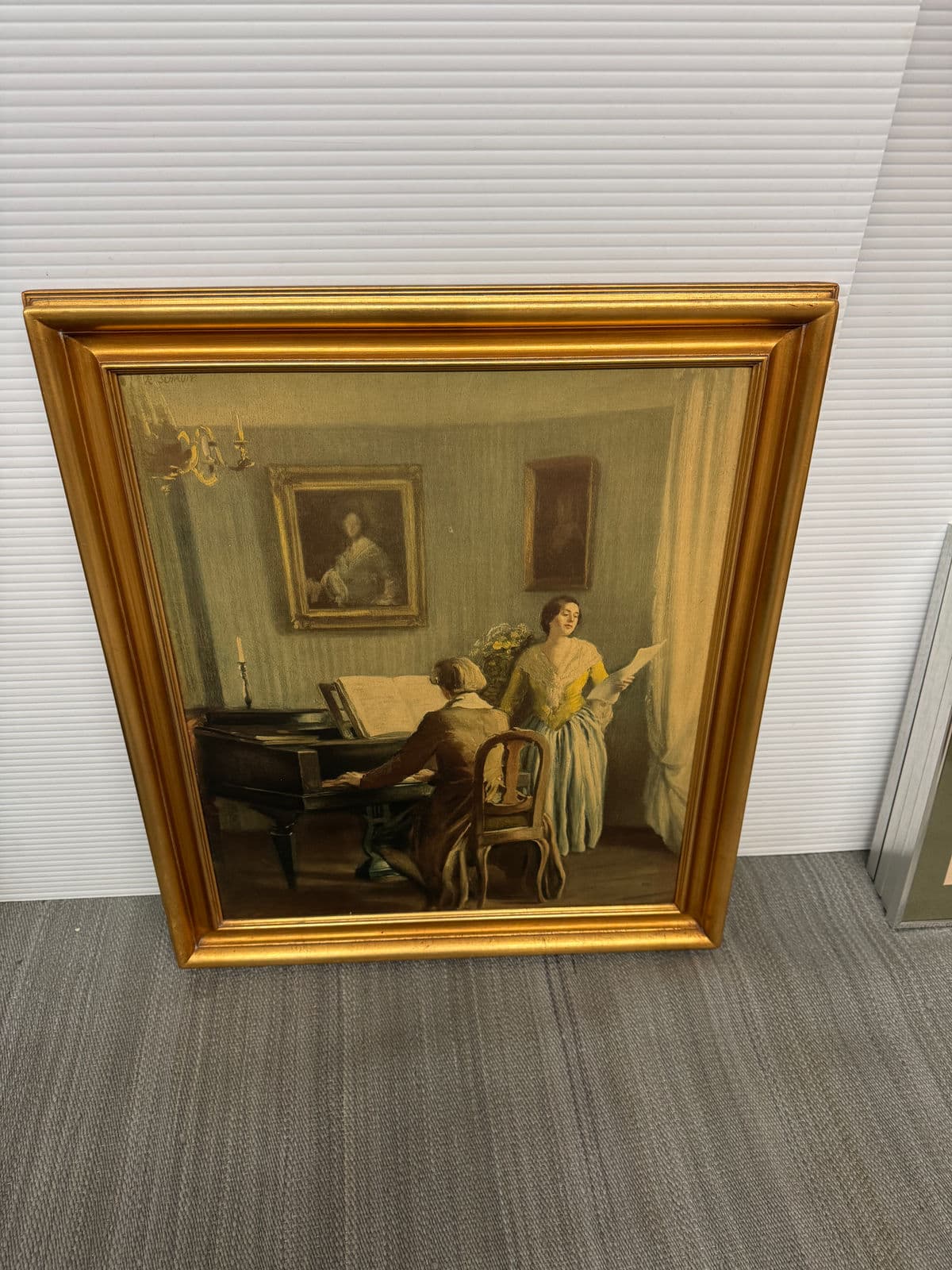 Richard Schaupp "The Adagio" Reproduction Painting, Framed - Thumbnail 9