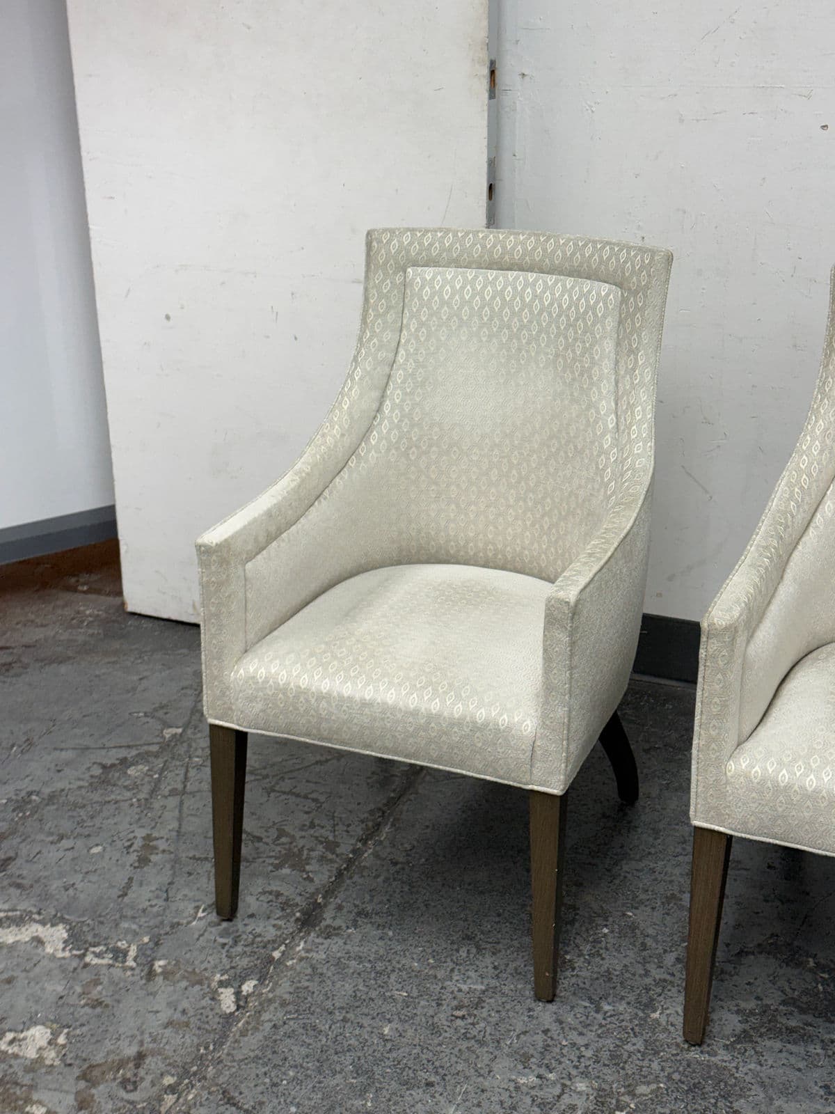 Custom Design Slope Arm Chairs, Pair - Thumbnail 6