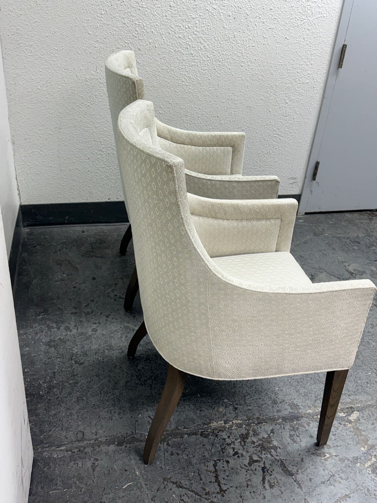 Custom Design Slope Arm Chairs, Pair - Thumbnail 7