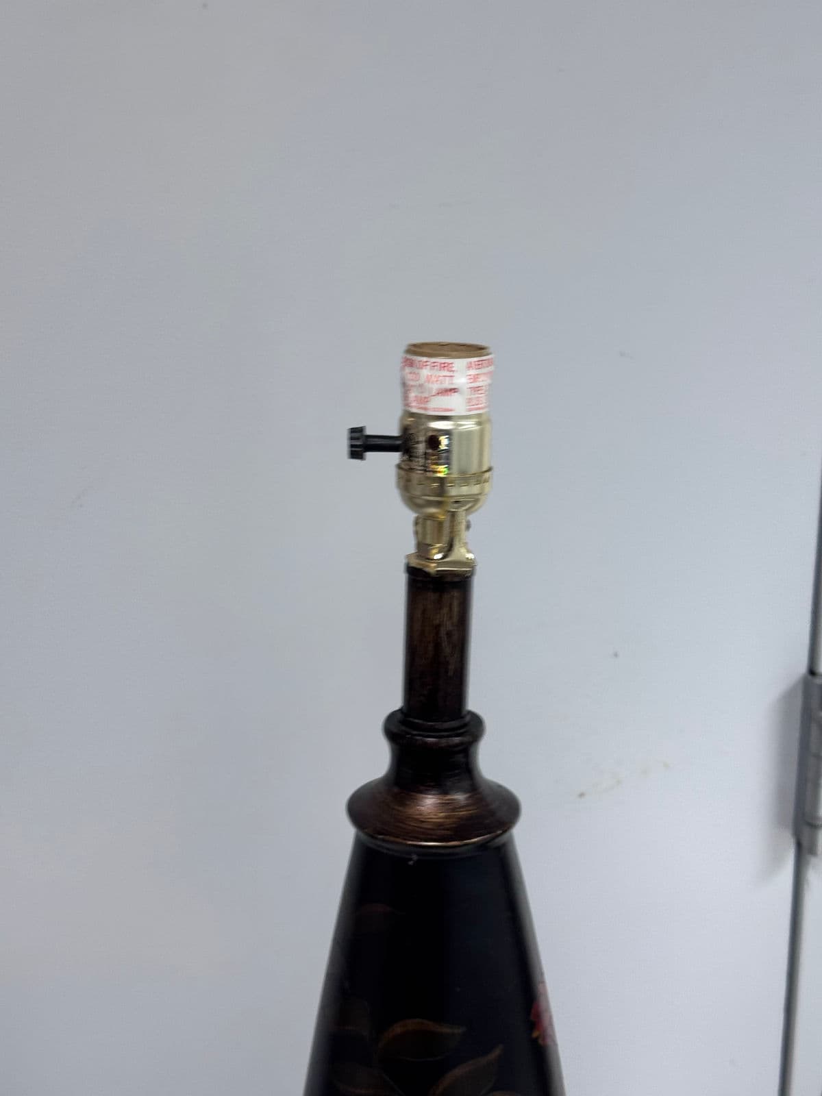 Circa 1990's Chinoiserie Hand Painted Floral Table Lamps, Pair - Thumbnail 12