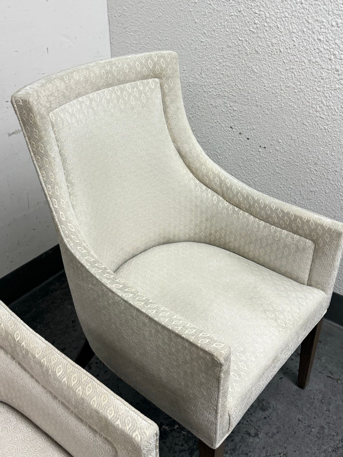 Custom Design Slope Arm Chairs, Pair - Thumbnail 10