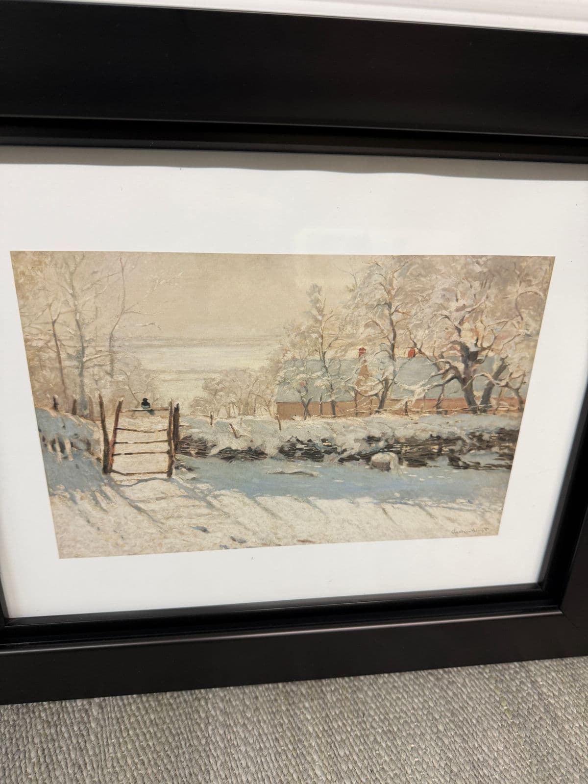 Claude Monet "Adolph in Garden" + "The Magpie" Reproduction Prints, Set of Two - Thumbnail 12