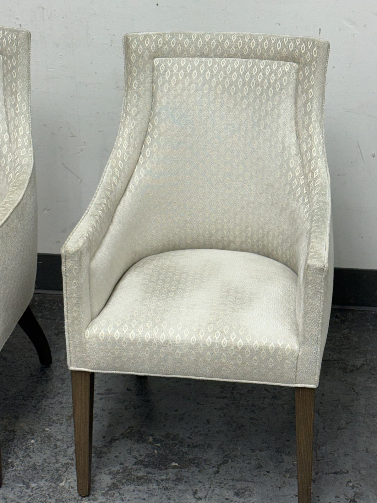 Custom Design Slope Arm Chairs, Pair - Thumbnail 4