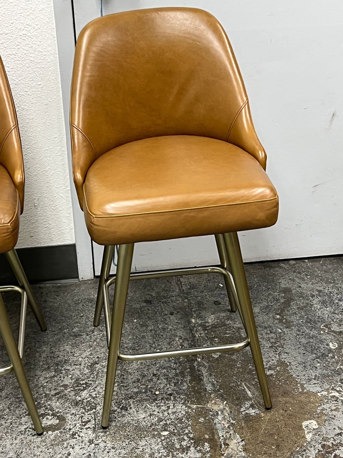 West Elm Mid Century Swivel Counter Stools, Pair - Thumbnail 10