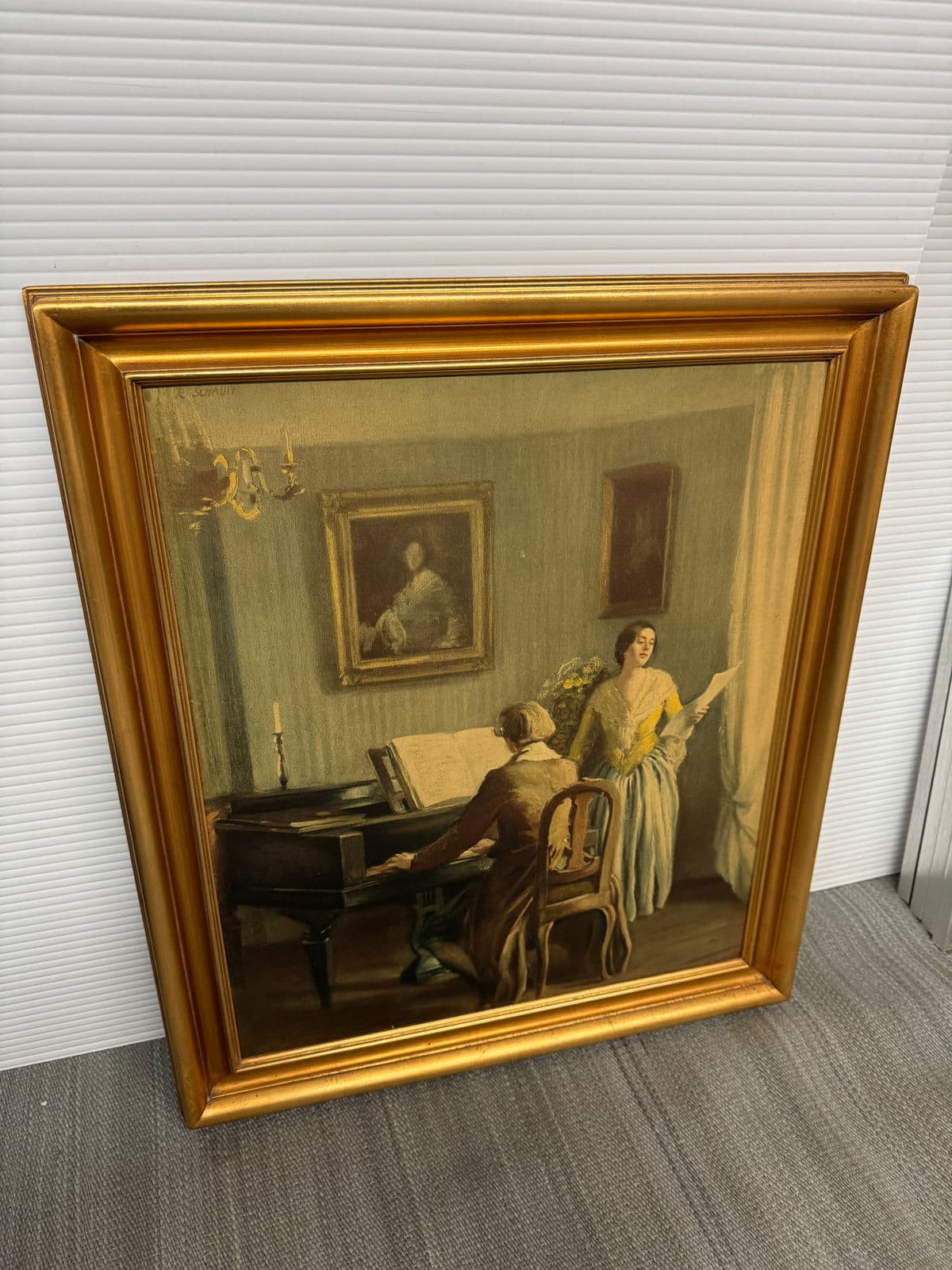 Richard Schaupp "The Adagio" Reproduction Painting, Framed - Thumbnail 3